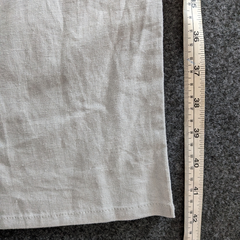 Zara Light Gray Linen pants - Picture 10 of 10